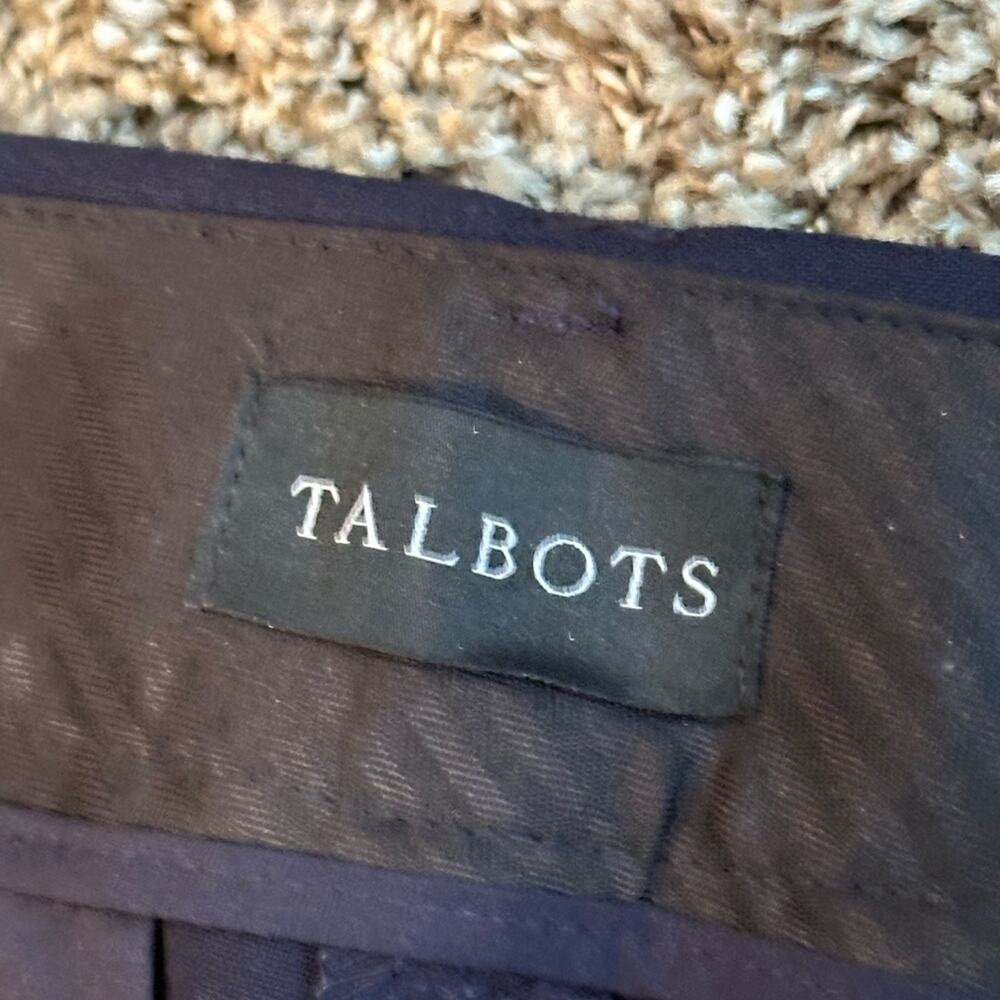 Talbots women’s size 4 Hampshire ankle Deep Blue Dress Pants - Picture 3 of 7